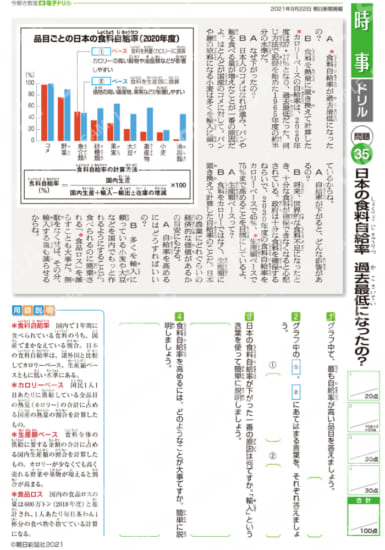 日本の食料自給率が過去最低に？