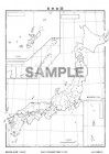 白地図自由帳　日本全図　B4