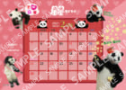 星星カレンダー2021年2月